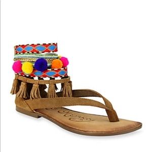 Adriana Naughty Monkey Pom Pom Sandals